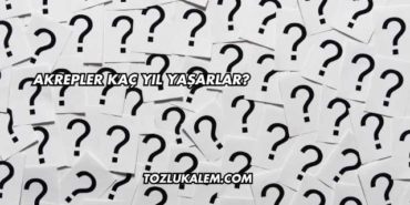 Akrepler Kaç Yıl Yaşarlar?