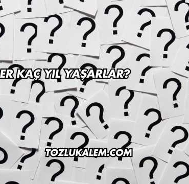 Akrepler Kaç Yıl Yaşarlar?