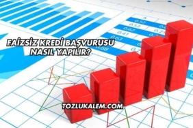 Faizsiz Kredi Başvurusu Nasıl Yapılır?