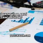 Hangi Kazançlar Arızi Kazanç Değildir?