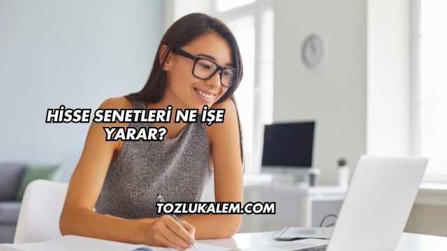 Hisse Senetleri Ne İşe Yarar?