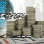 Yatırım Dünyasında Riskler Nelerdir