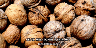 Ceviz Melatonin İçerir mi?