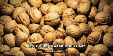 Ceviz Püre Olarak Verilir mi?